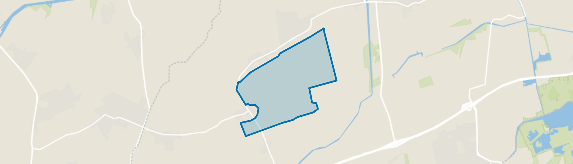 Verspreide huizen ten zuiden van Grootegast, Kornhorn map