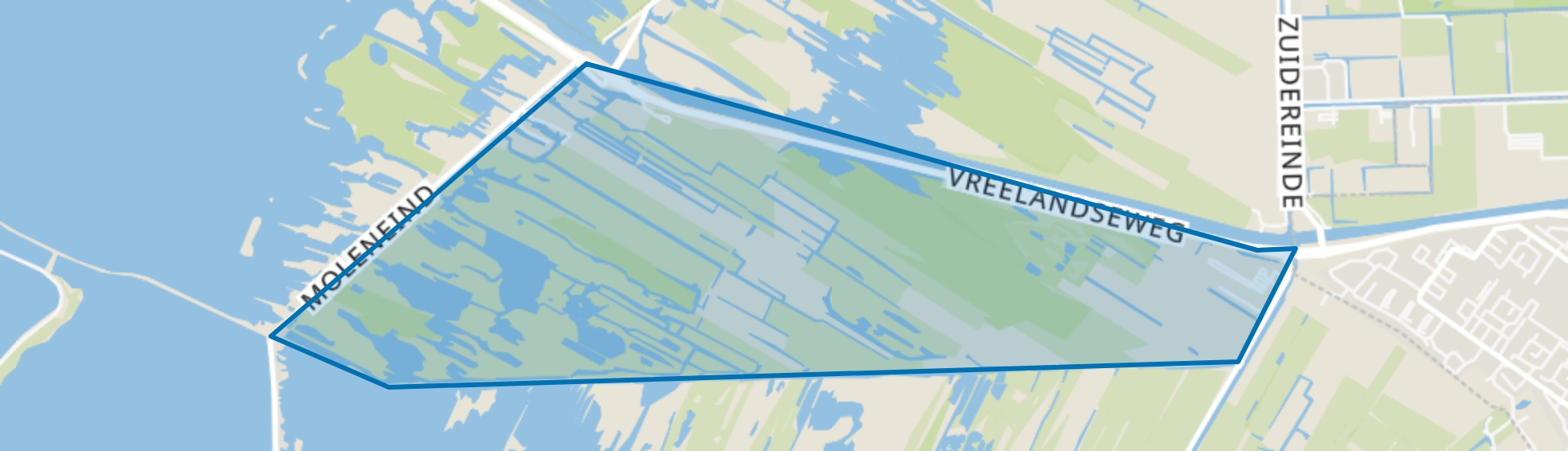 Kromme Rade, Kortenhoef map