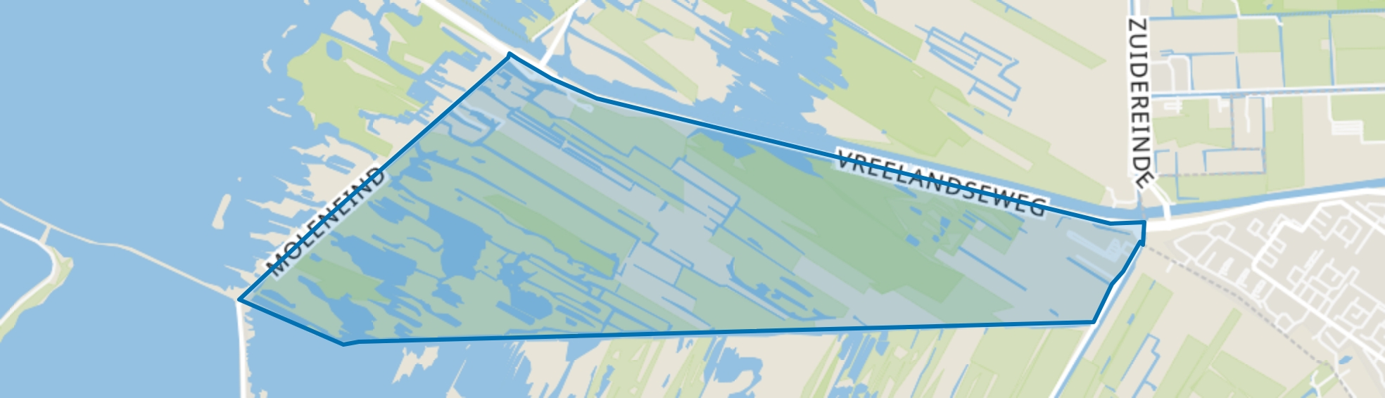Kromme Rade, Kortenhoef map