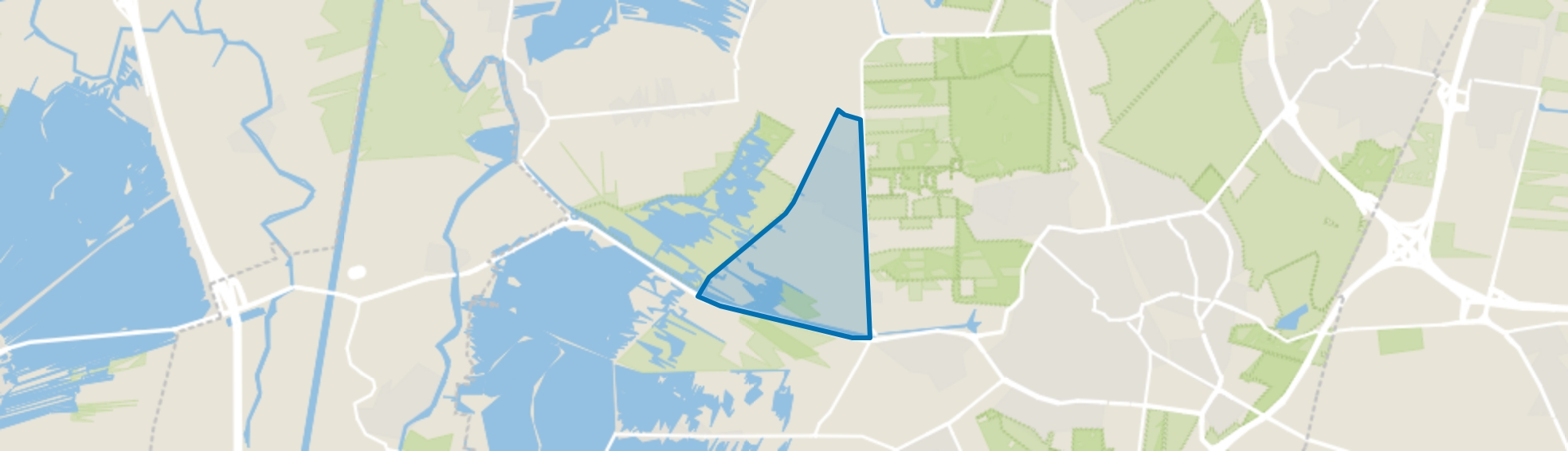 Rade, Oranjebuurt, Munniksveen en omgeving, Kortenhoef map