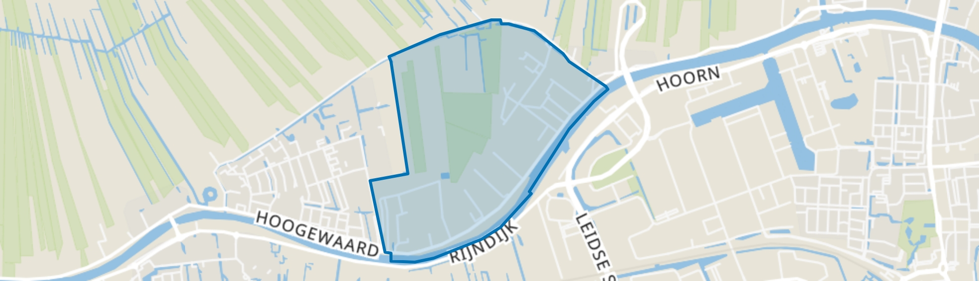 Bedrijventerrein Hoogewaard, Koudekerk aan den Rijn map