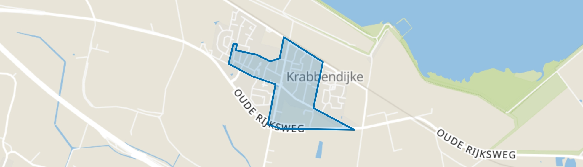 Krabbendijke - Kern, Krabbendijke map