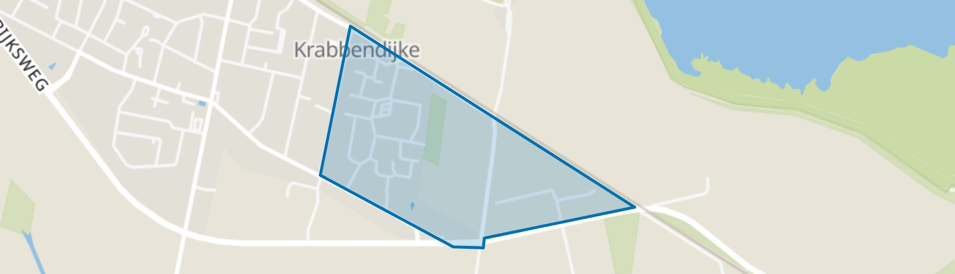 Krabbendijke - Oostpolder, Krabbendijke map