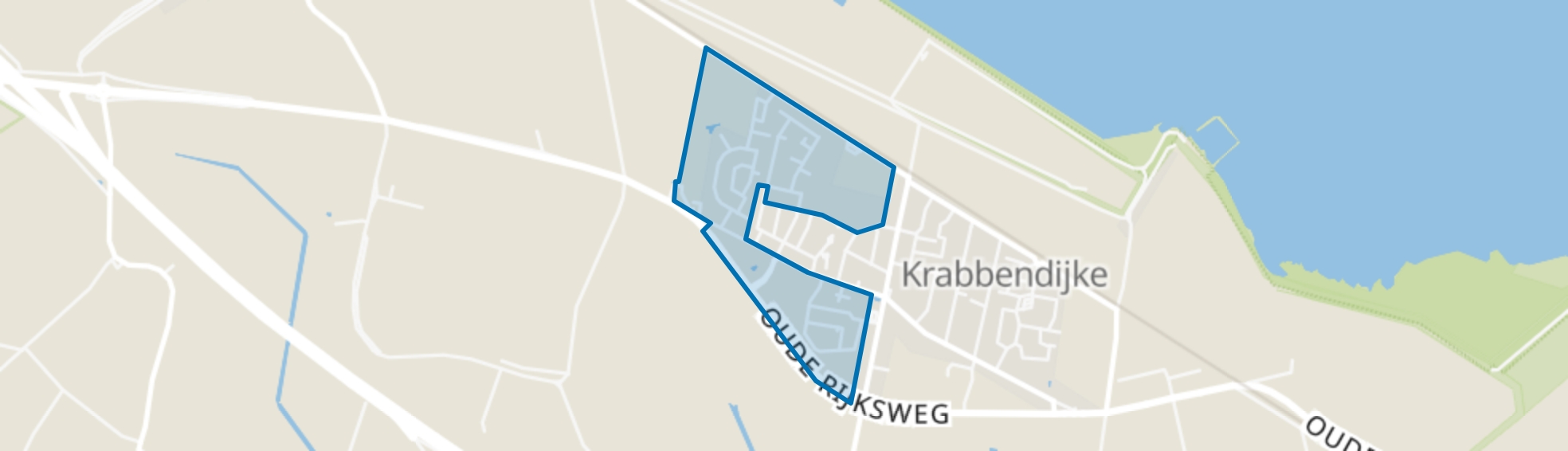 Krabbendijke - Rozeboom, Krabbendijke map