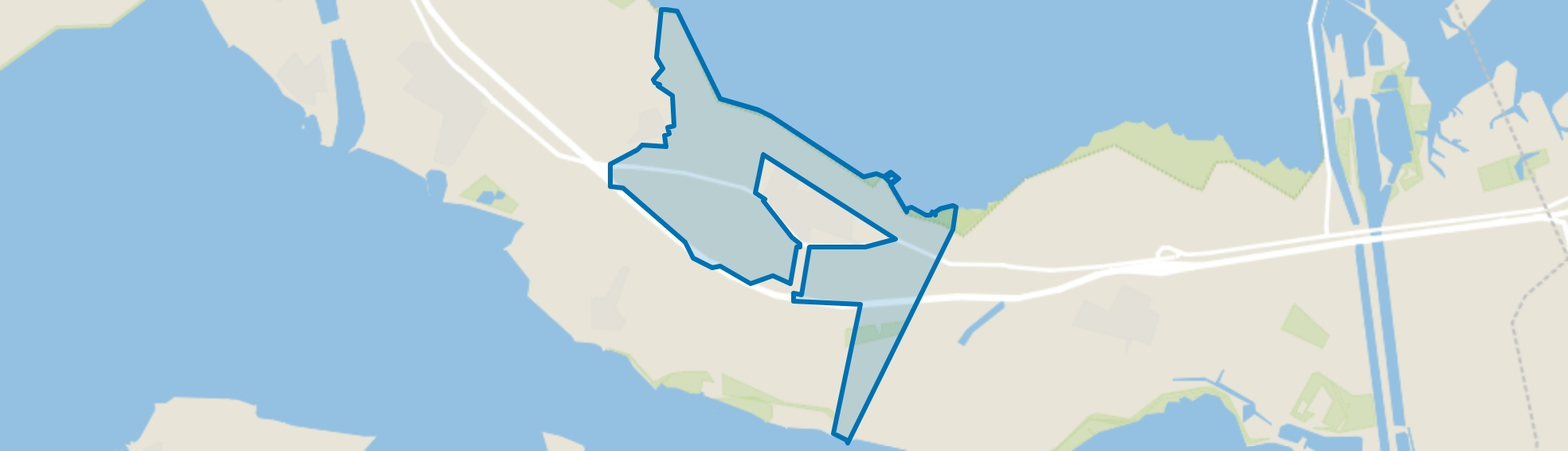 Verspreide huizen Krabbendijke, Krabbendijke map