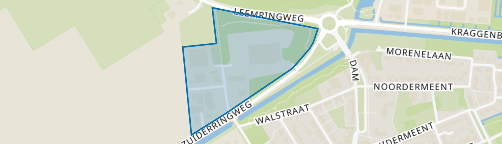 Kraggenburg-bedrijventerrein I, Kraggenburg map