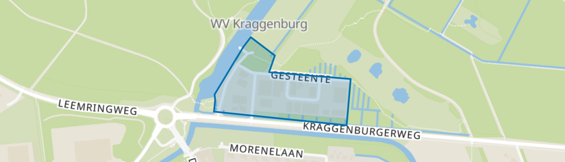 Kraggenburg-bedrijventerrein II, Kraggenburg map