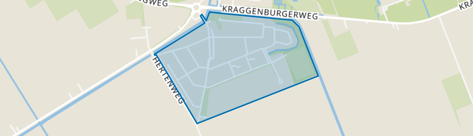 Kraggenburg-woonkern, Kraggenburg map