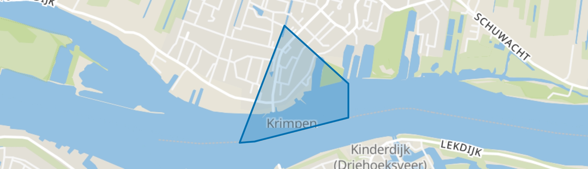 Krimpen Centrum, Krimpen aan de Lek map