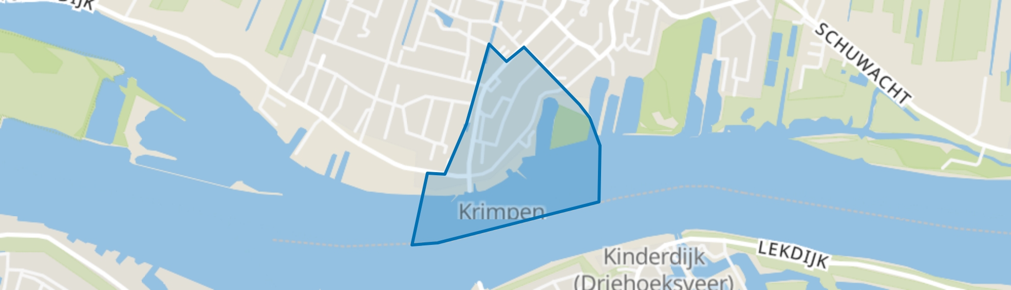 Krimpen Centrum, Krimpen aan de Lek map