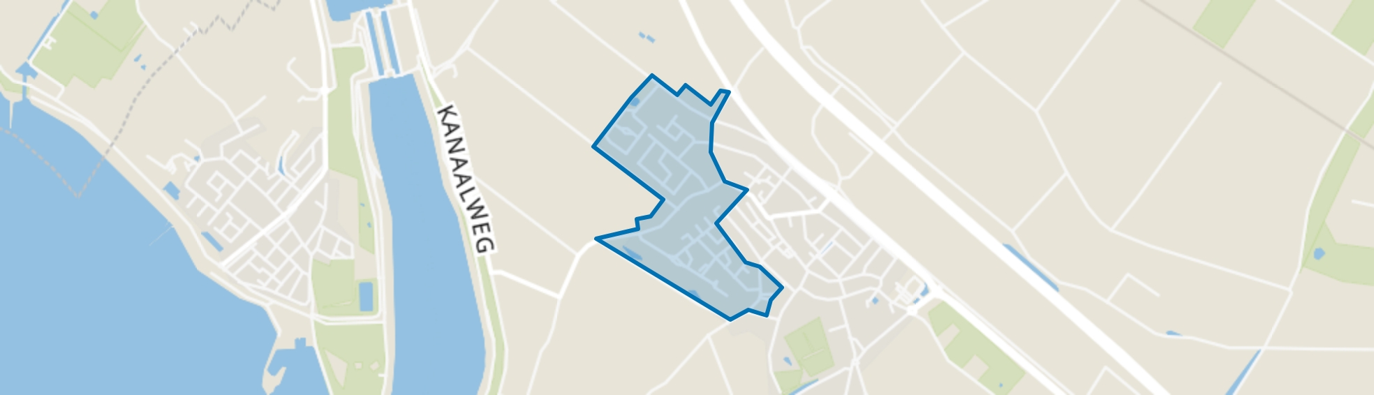 Kruiningen - Zandweg, Kruiningen map