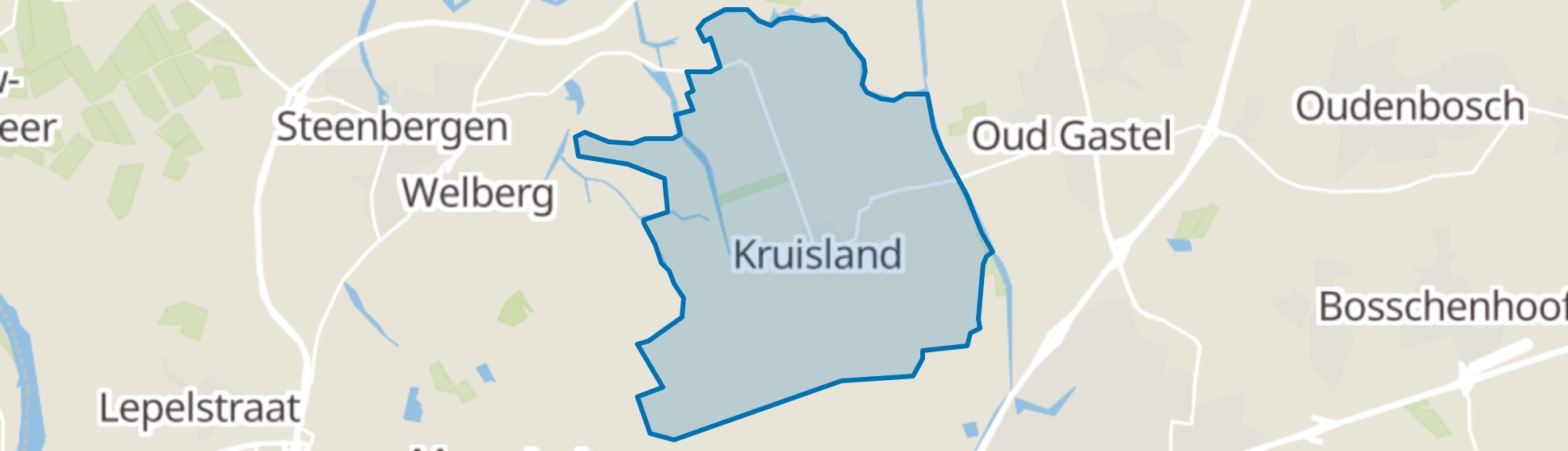 Kruisland map