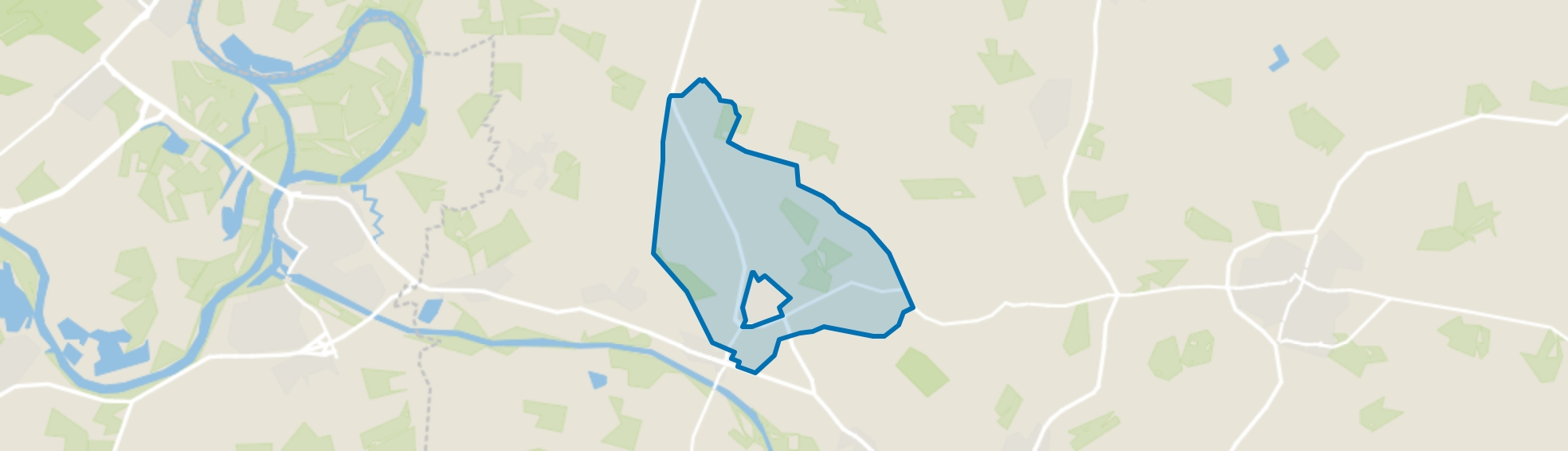 Verspreide huizen Hummelo, Laag-Keppel map