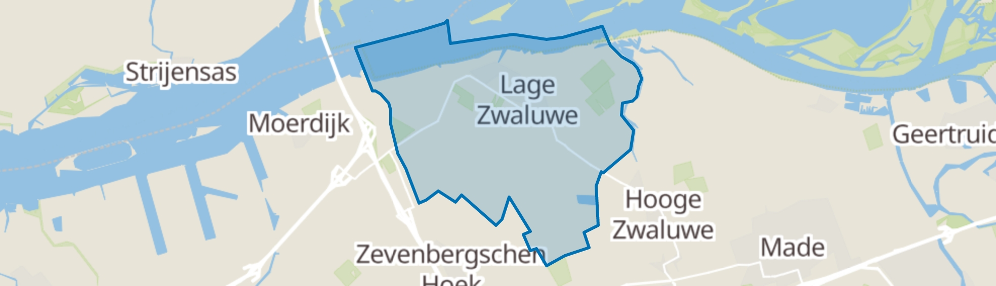 Lage Zwaluwe map