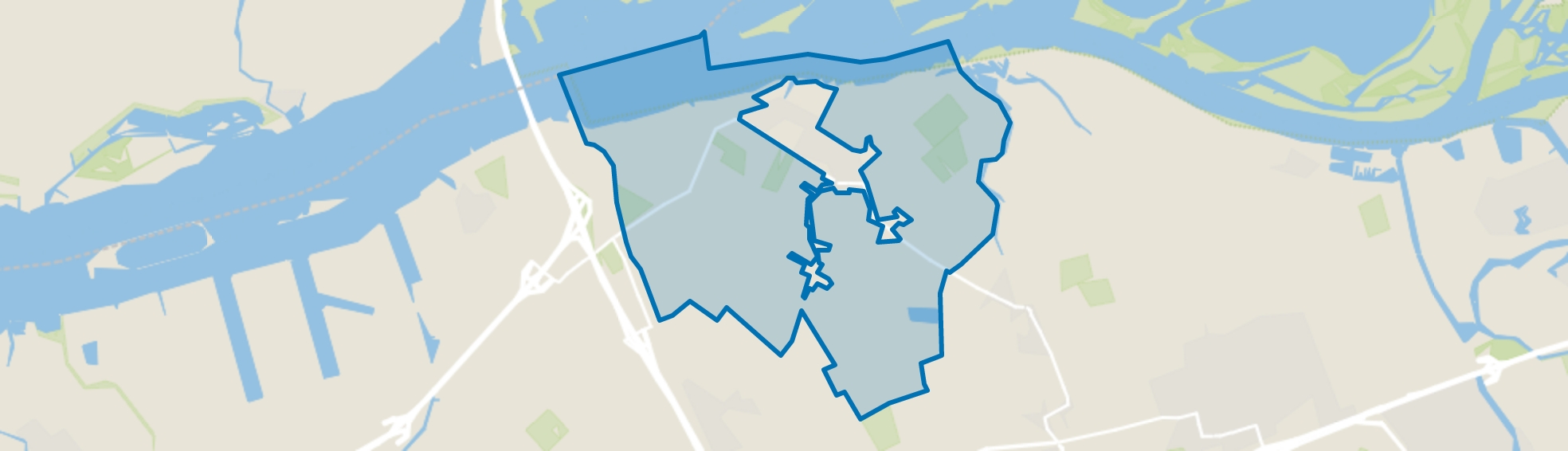 Verspreide huizen Lage Zwaluwe, Lage Zwaluwe map