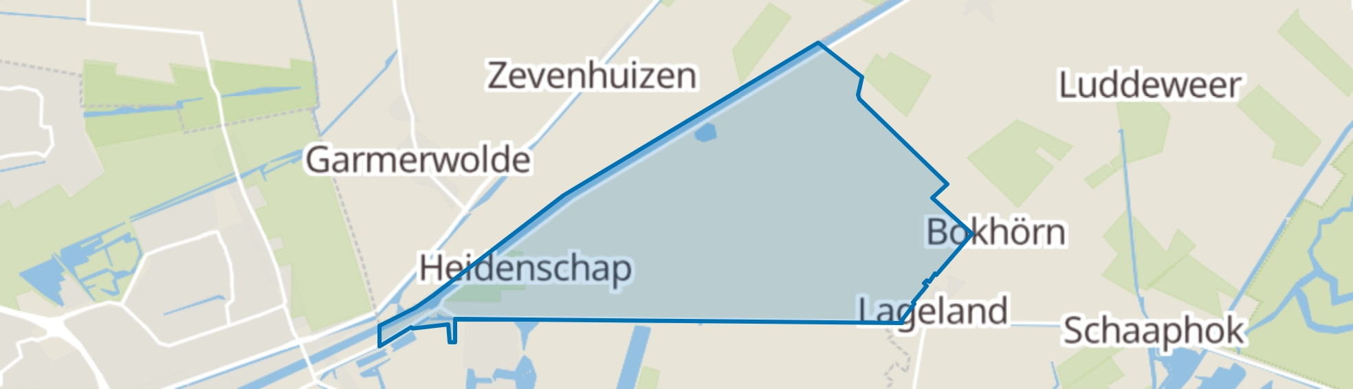 Lageland (Gem. Groningen) map