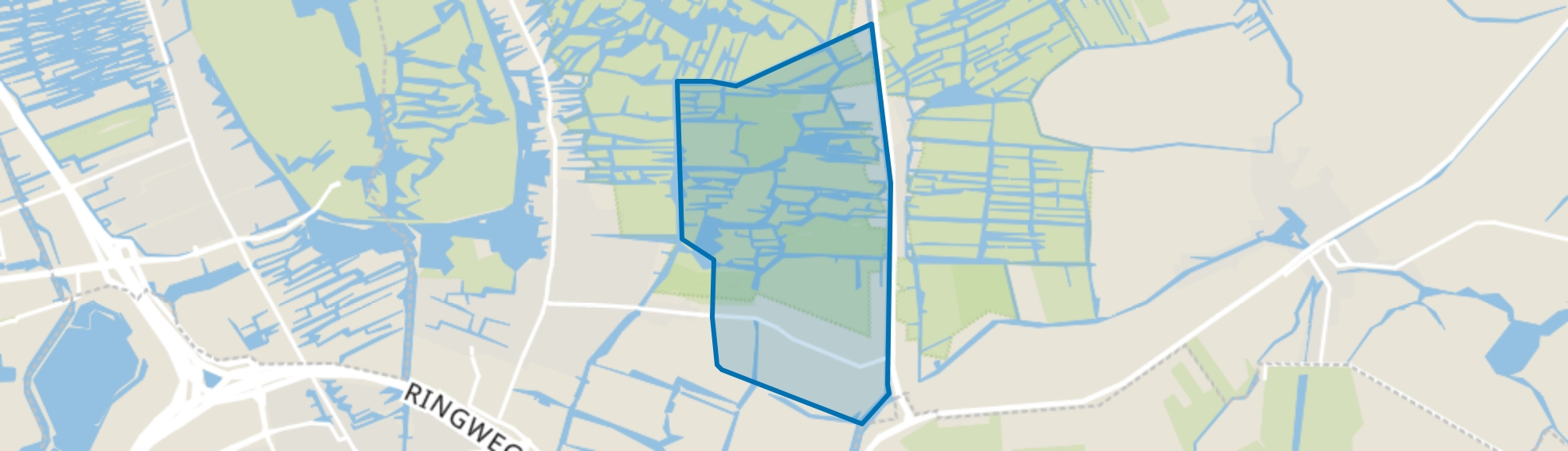 Verspreide huizen ten oosten van Landsmeer, Landsmeer map