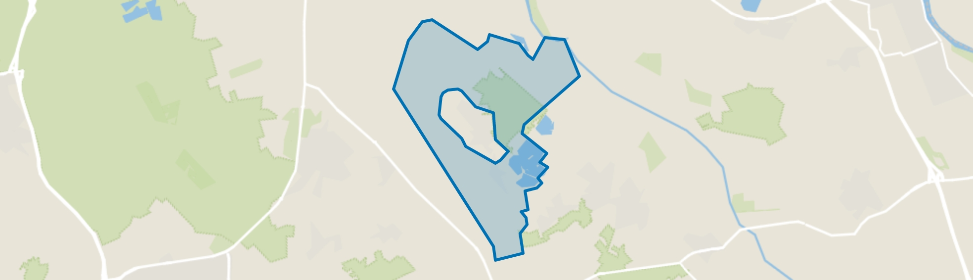 Verspreide huizen Langenboom, Langenboom map