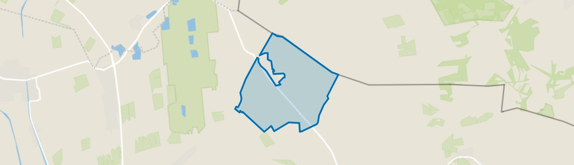 Verspreide huizen Langeveen, Langeveen map