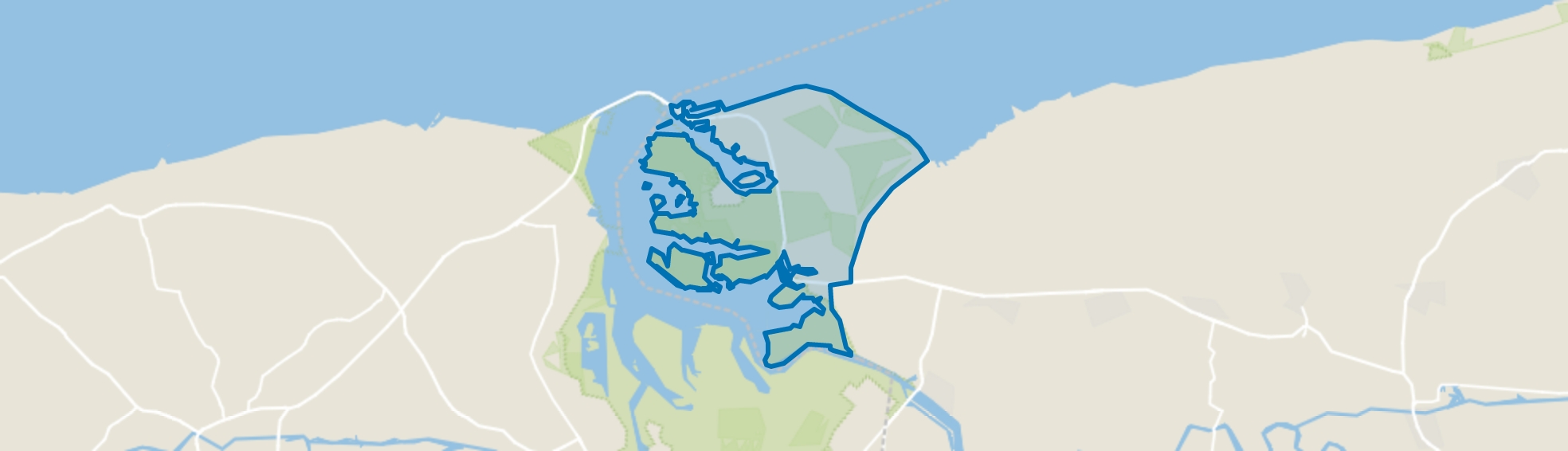 Lauwersmeer, Lauwersoog map