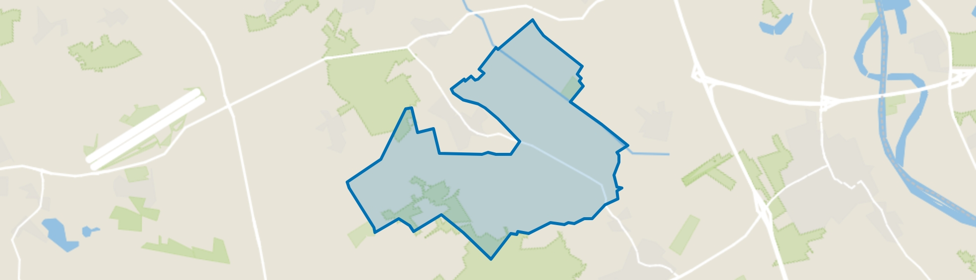 Wanroij's Broek buitengebied, Ledeacker map