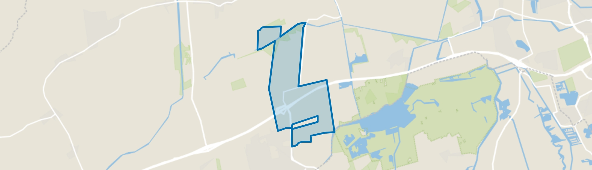 Buitengebied Midwolde, Leek map