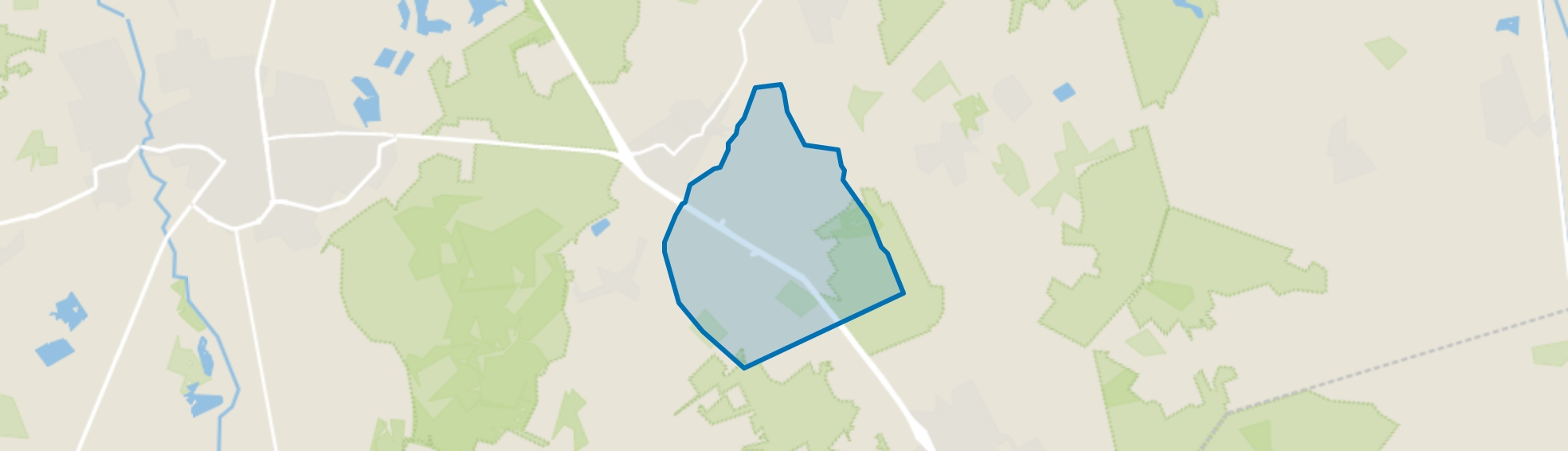 Verspreide huizen Zevenhuizense Heide, Leende map