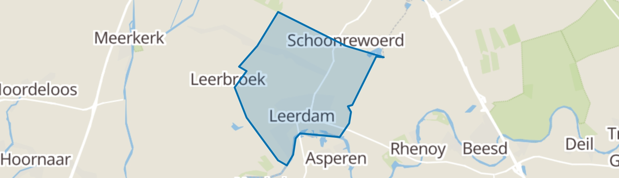 Leerdam map