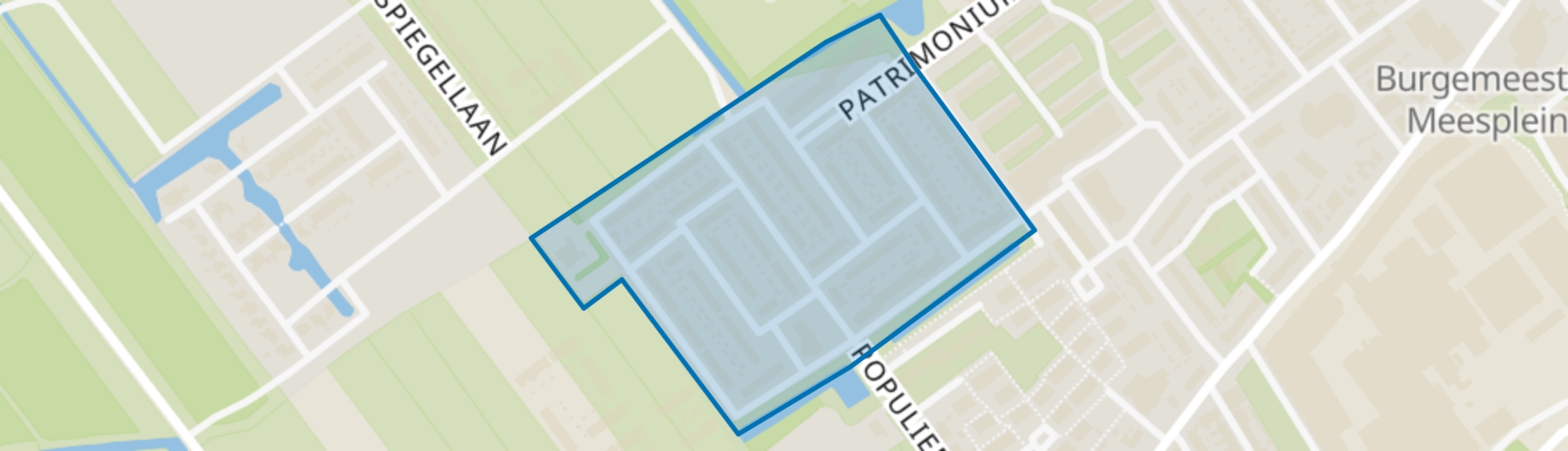 Bomenbuurt (Leerdam), Leerdam map
