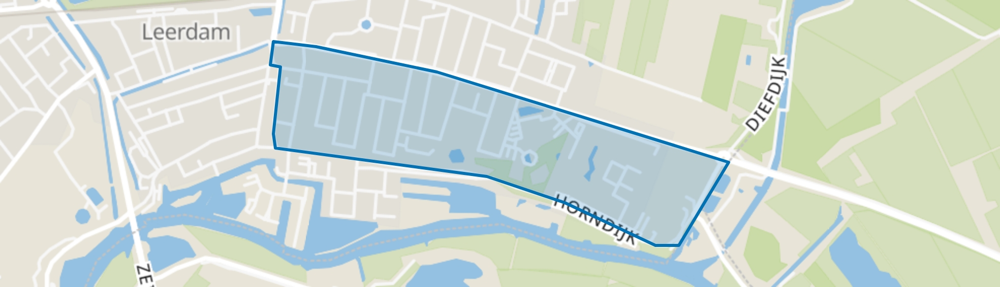 Oranjebuurt-Zuid, Leerdam map