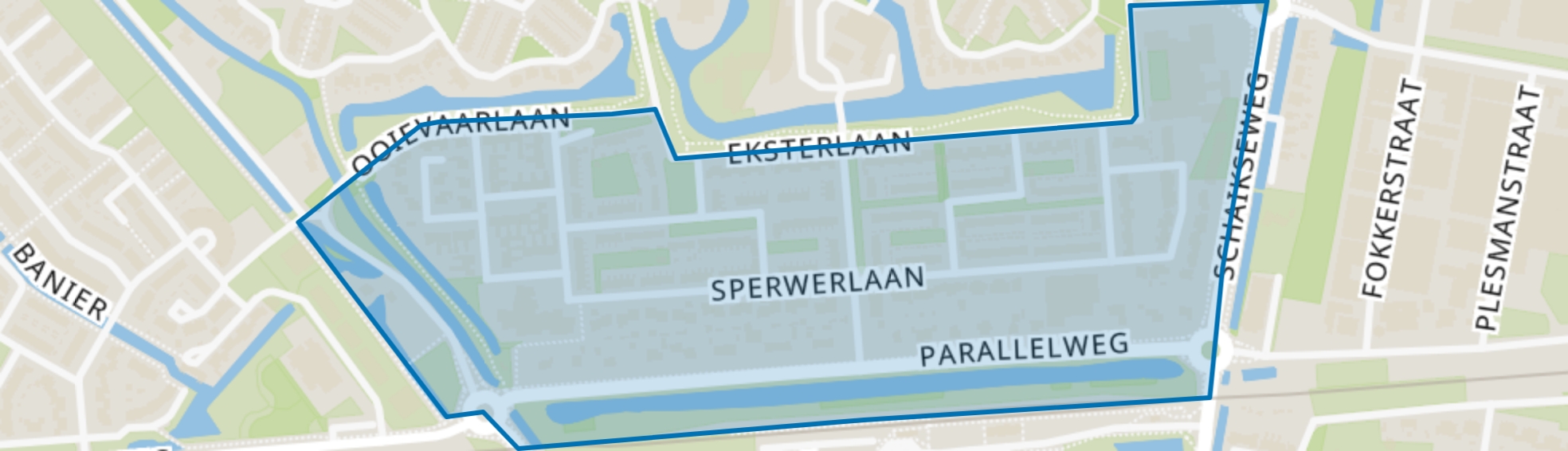 Vogelbuurt (Leerdam), Leerdam map