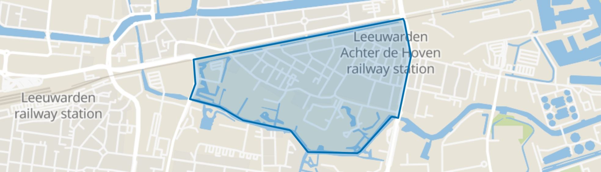 Achter de Hoven, Leeuwarden map