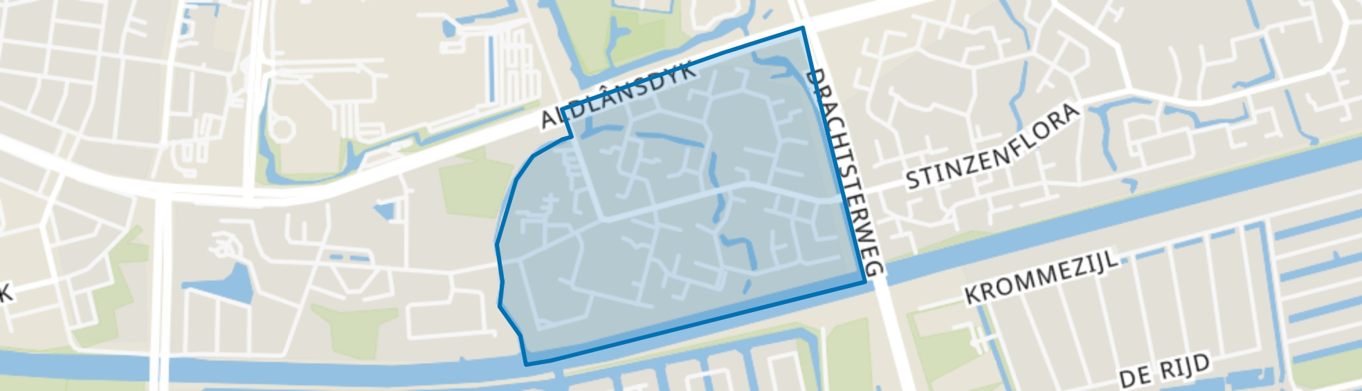 Aldlân-West, Leeuwarden map