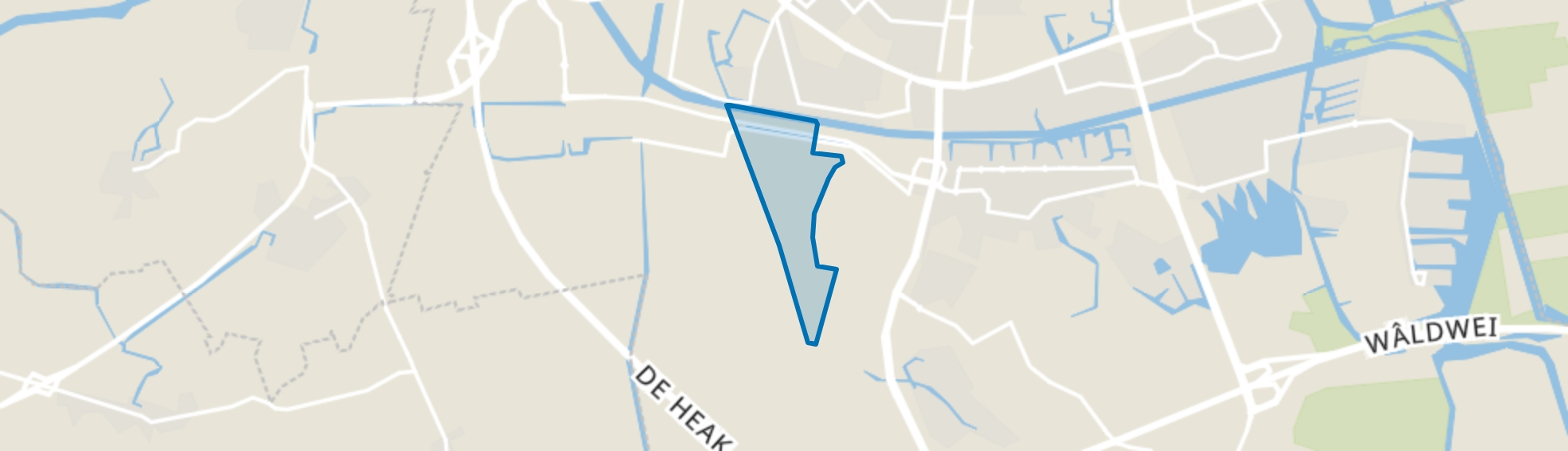 Boksumerhoeke, Leeuwarden map