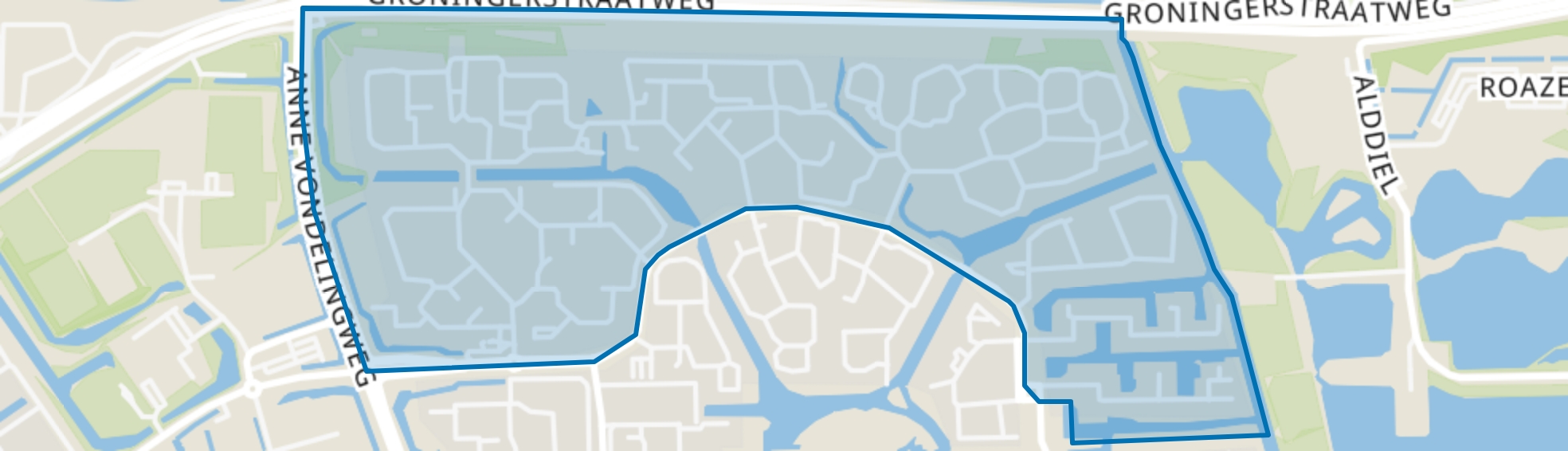 Camminghaburen-Noord, Leeuwarden map