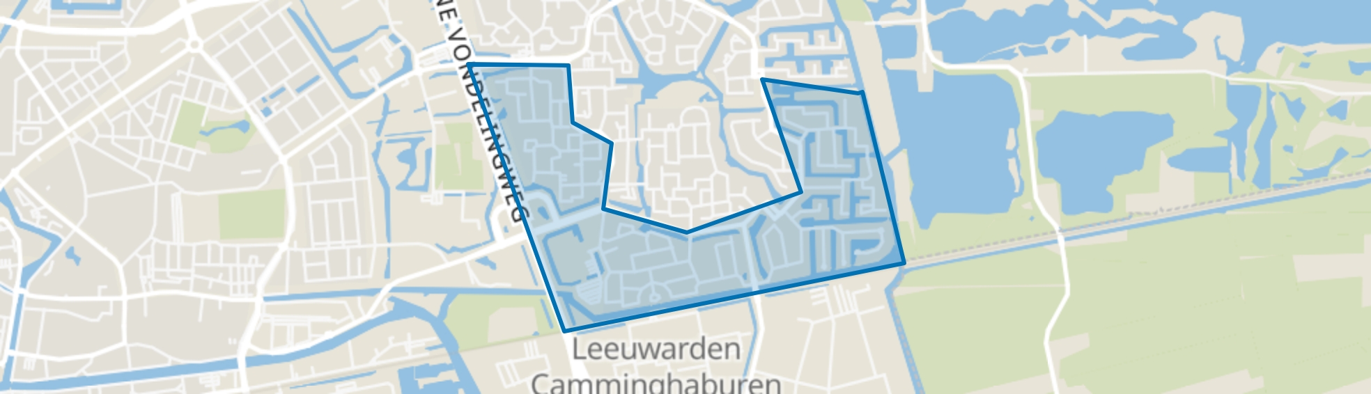 Camminghaburen-Zuid, Leeuwarden map