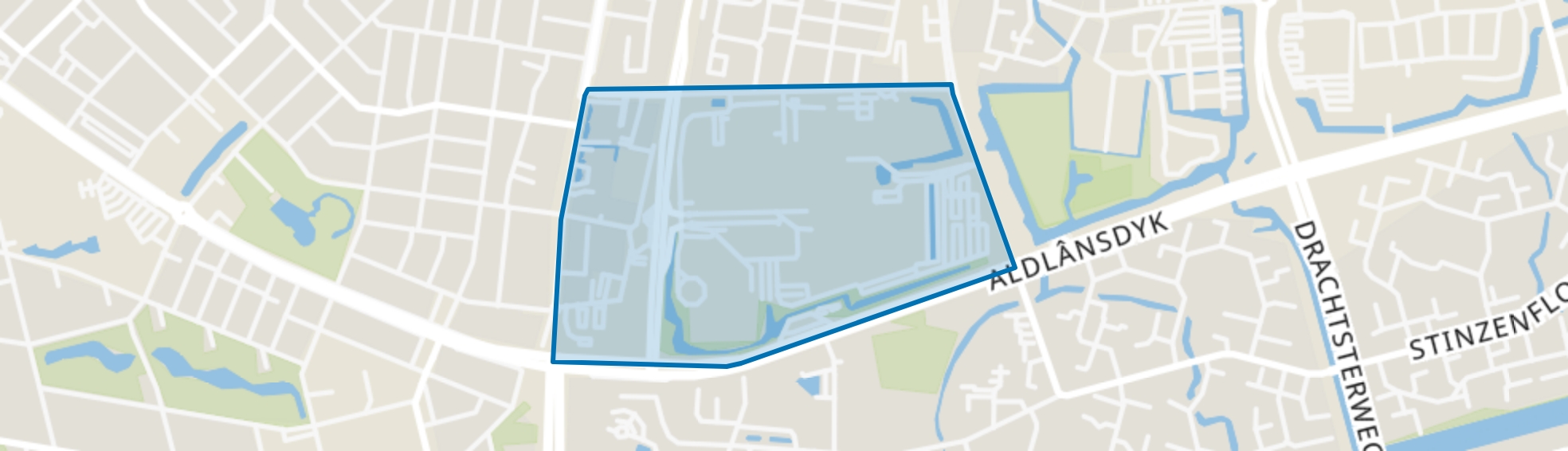 Huizum-Badweg, Leeuwarden map