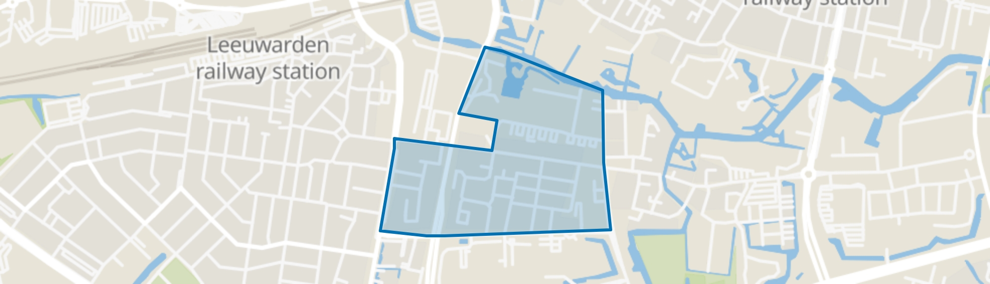 Huizum-Bornia, Leeuwarden map