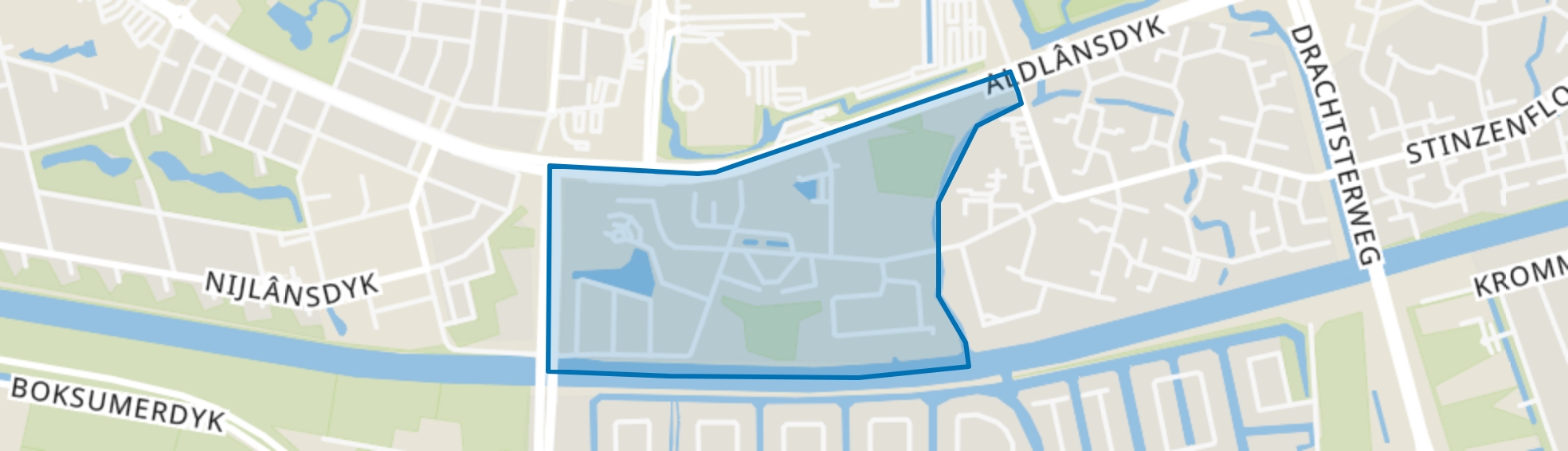 Rapenburg, Leeuwarden map