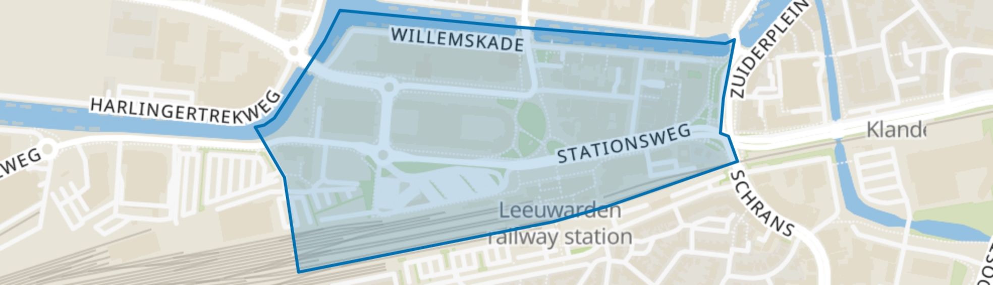 Stationskwartier, Leeuwarden map