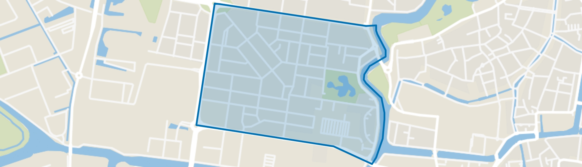 Vossepark, Leeuwarden map