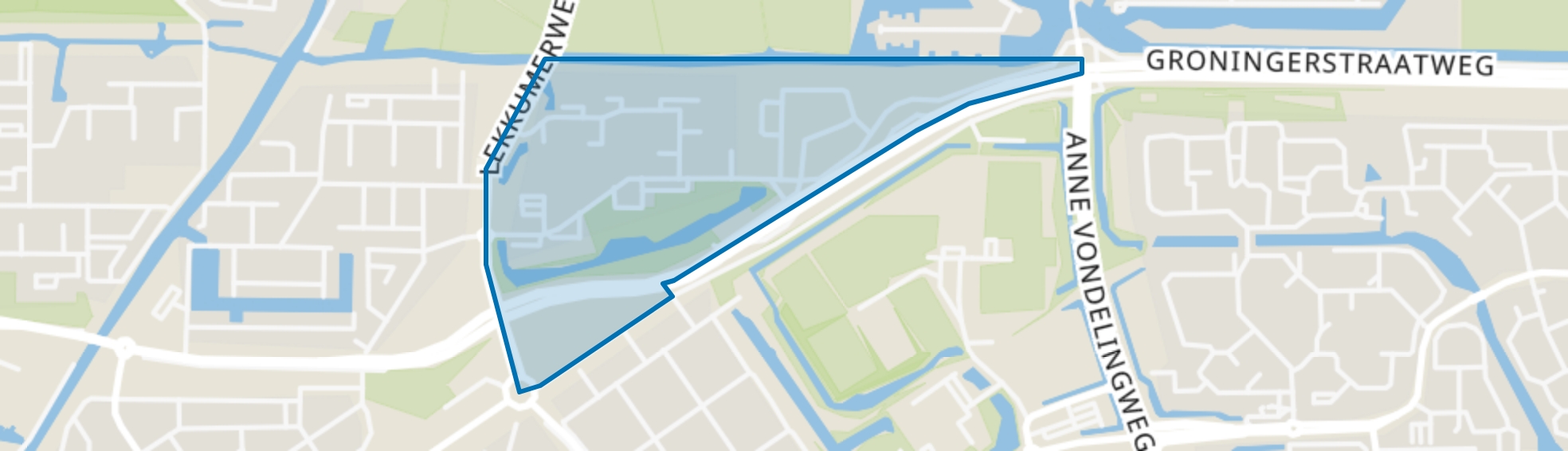 Vrijheidswijk-Oost, Leeuwarden map