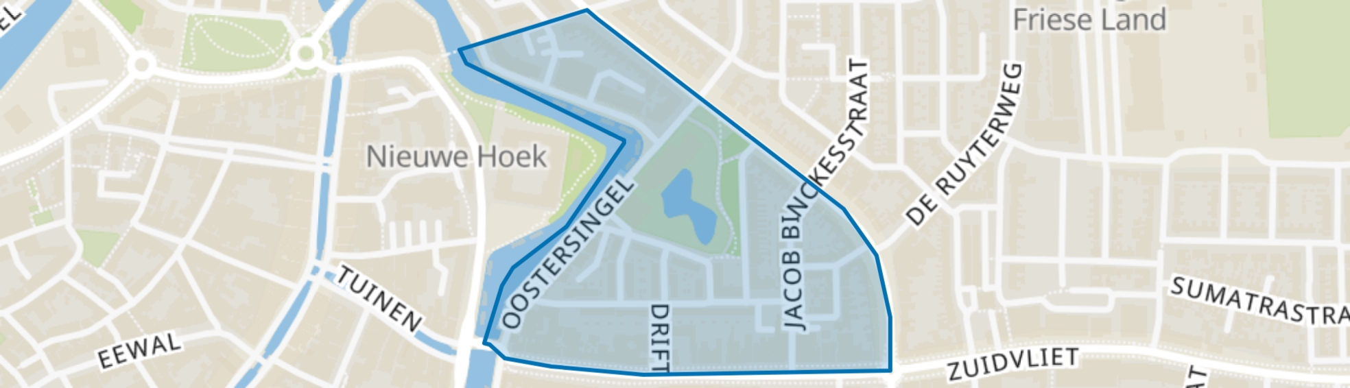 Zeeheldenbuurt, Leeuwarden map