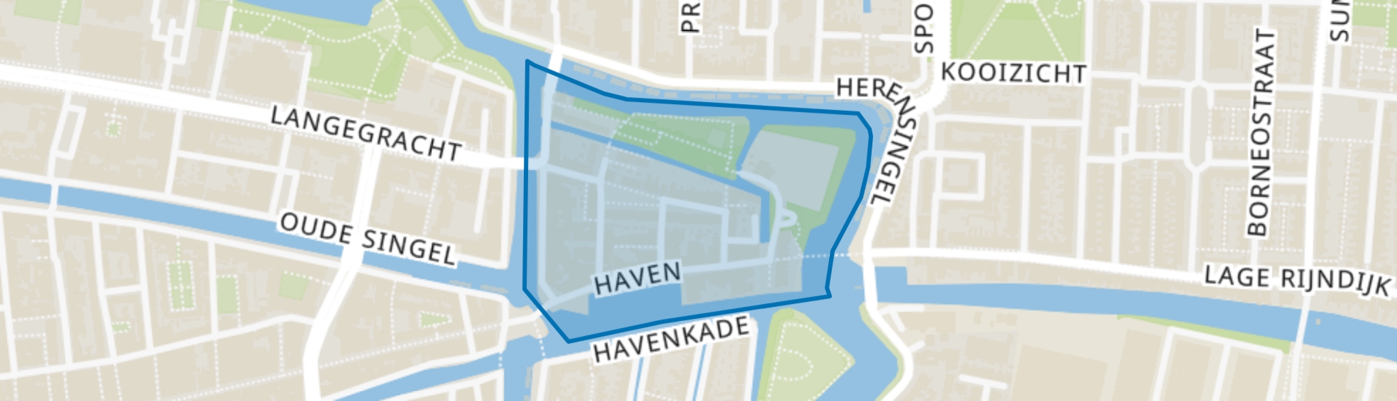 Havenwijk-Noord, Leiden map