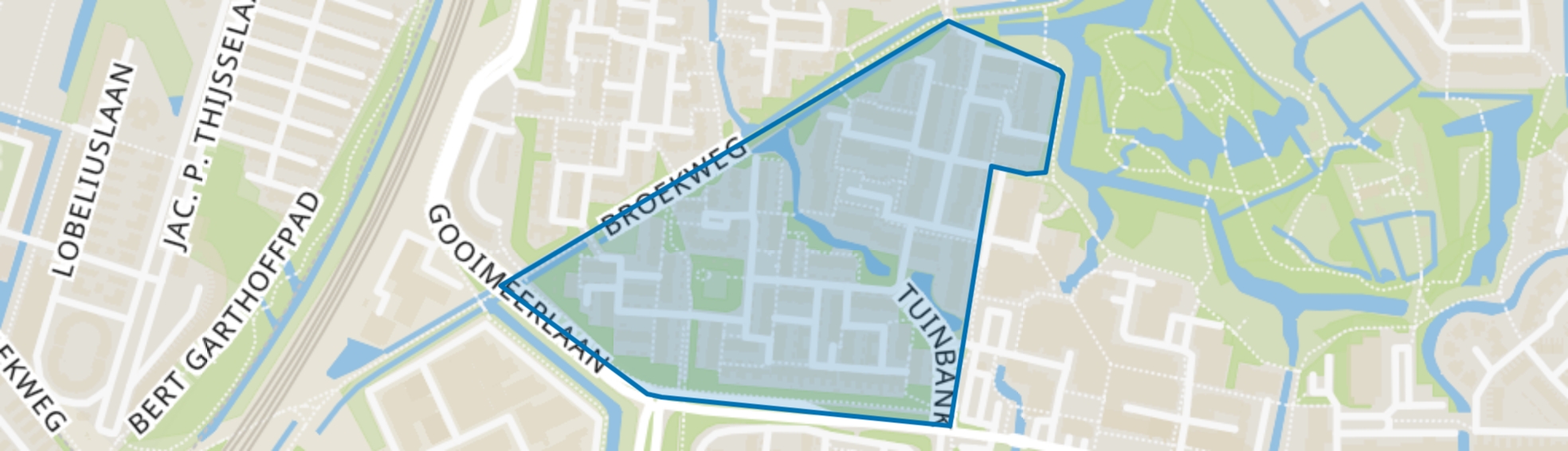 Leedewijk-Zuid, Leiden map