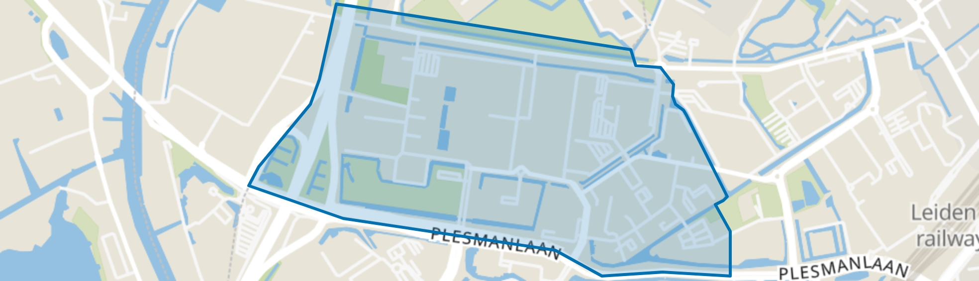 Leeuwenhoek, Leiden map