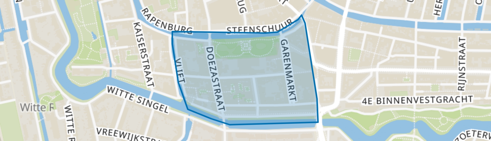 Levendaal-West, Leiden map