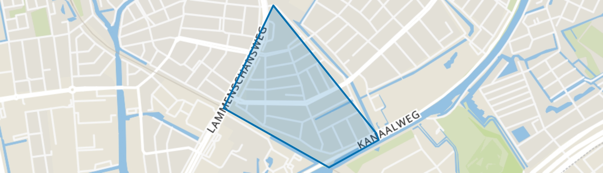 Professorenwijk-West, Leiden map