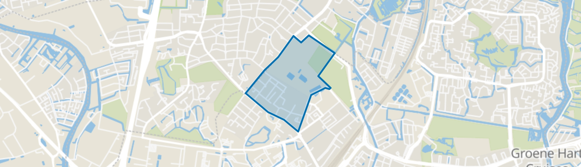 Raadsherenbuurt, Leiden map