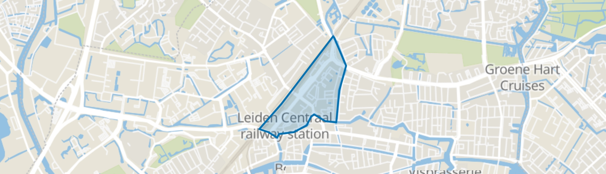 Stationskwartier, Leiden map